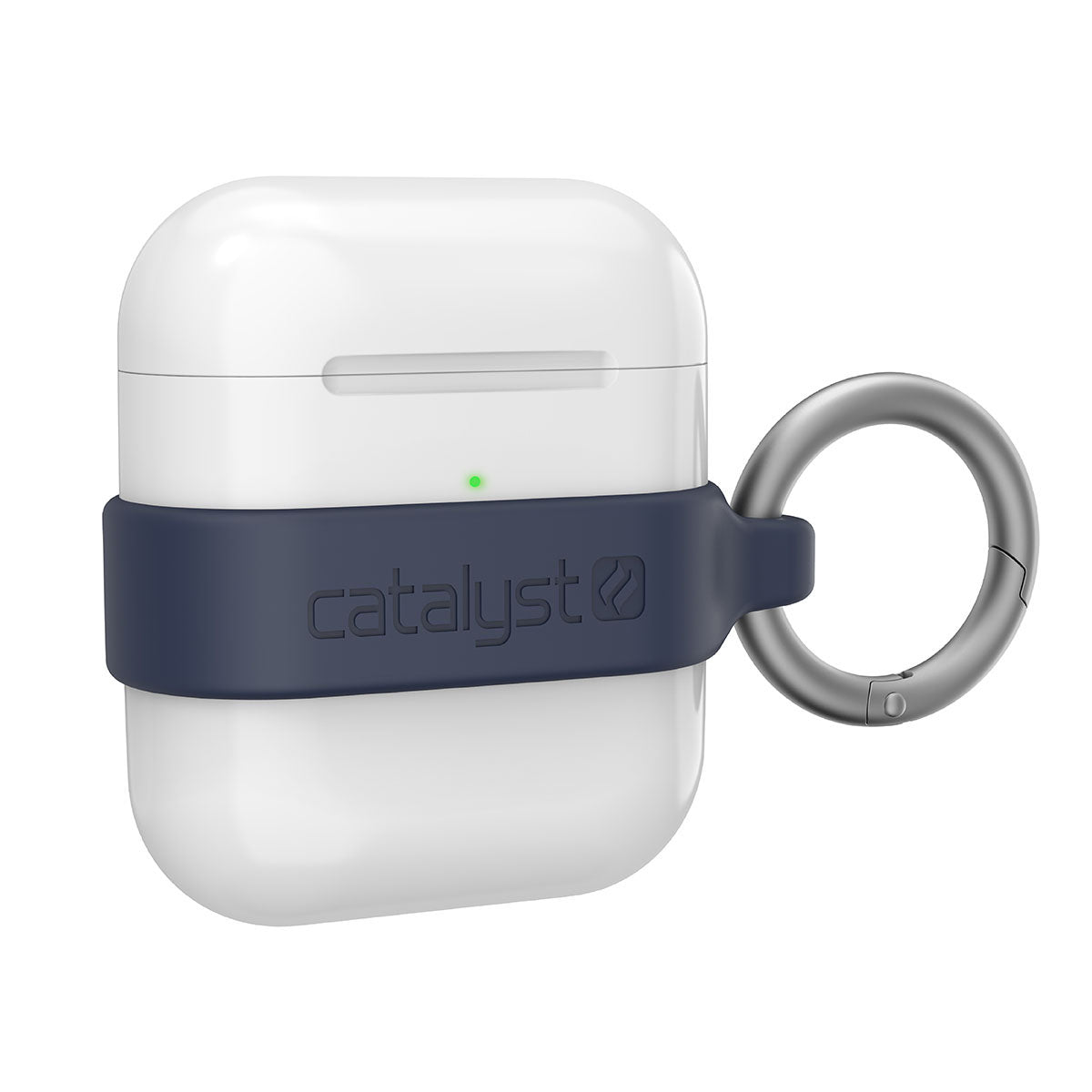 catalyst airpods gen 2 1 loop carabiner midnight blue with airpods