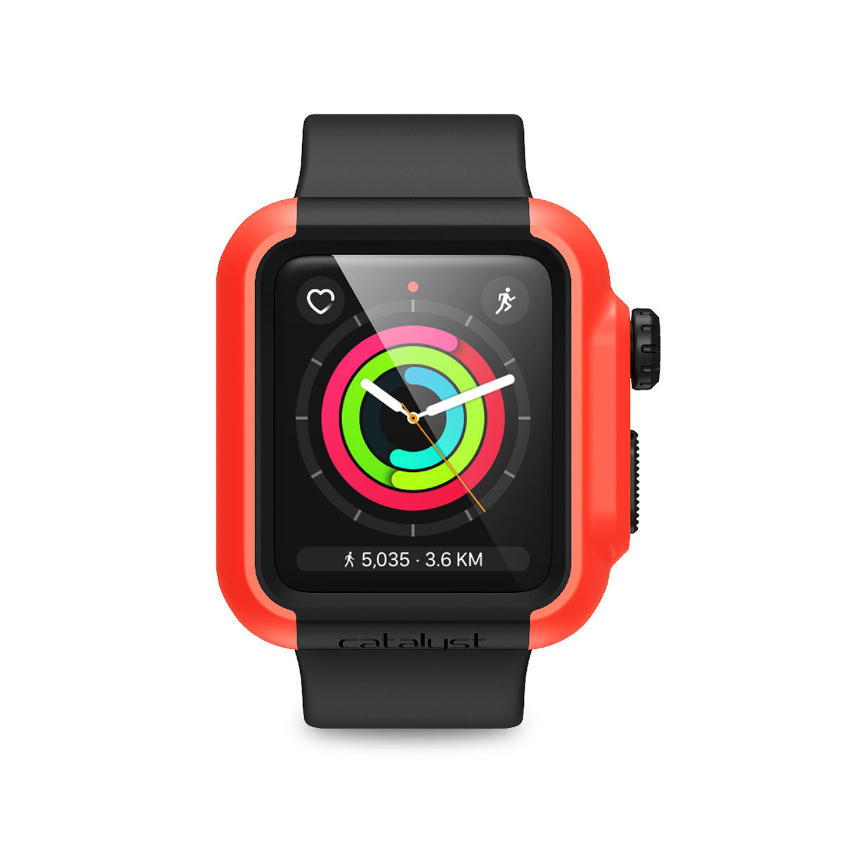 catalyst apple watch series 3 2 42mm impact protection case front view sunset impact protection