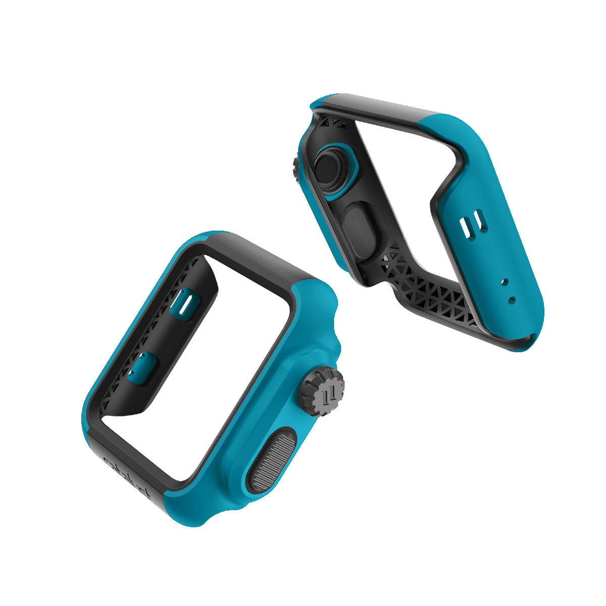 catalyst apple watch series 3 2 42mm impact protection case views of all the sides of the impact protection case glacier blue