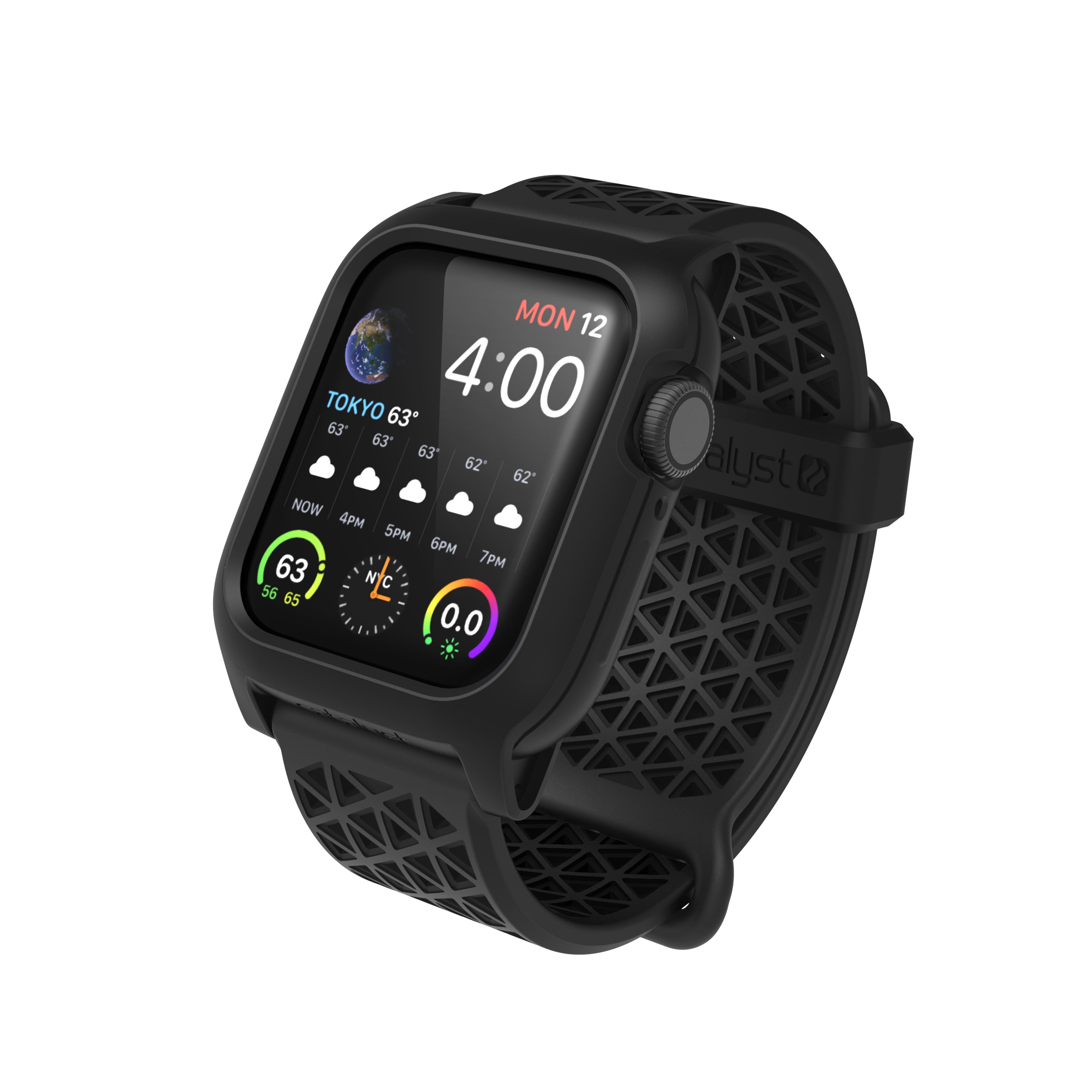 catalyst apple watch series 6 5 4 SE Gen 2/1 40mm impact protection case sport band showing the catalyst impact protection case