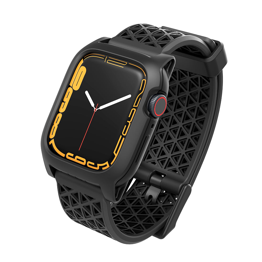 catalyst apple watch series 9 8 7 41mm 45mm active defense case sport band showing the active defense case